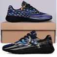 thumbnail image 3 of The Thin Blue Line Eagle With ChriStan Cross American flag Shoes Sneakers Black Size 10.5, 3 of 7