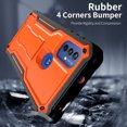 thumbnail image 3 of ExoGuard For Moto G Play 2023 Case, Phone Case with Screen Protector and Kickstand (Orange), 3 of 7
