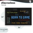 thumbnail image 4 of Stupell Industries Contemporary Born To Game Arcade Canvas Art, 36 x 24, by Kim Allen, 4 of 8