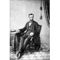 thumbnail image 1 of 24"x36" Gallery Poster, Abraham Lincoln O 79 by Gardner, 1863 bw, 1 of 1