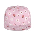 thumbnail image 2 of Haiem Hand Drawn Strawberry Classic Snapback Cap Flat Bill Hat Baseball Cap Adjustable Size Cotton Dad Hat, 2 of 9
