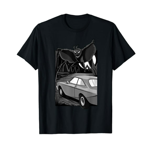 Mothman Encounter Point Pleasant Halloween Cryptid Creatures Black T-Shirt