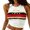 xx-Watermelon Red13, variant on Women's Gradient Color Racerback Crop Tank Ribbed Slim Fit Sport Daily Sleeveless Camisole