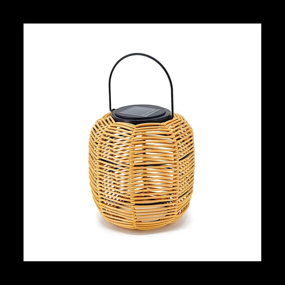 Solar Rattan Hanging Lantern,Solar Lantern with Handle