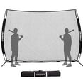 thumbnail image 2 of AOLIGEIJS Sports Barrier Net,Sports Net,Barricade Backstop Net,Perfect for Baseball,Softball,Soccer, Basketball,Lacrosse (12X9FT-Black), 2 of 4
