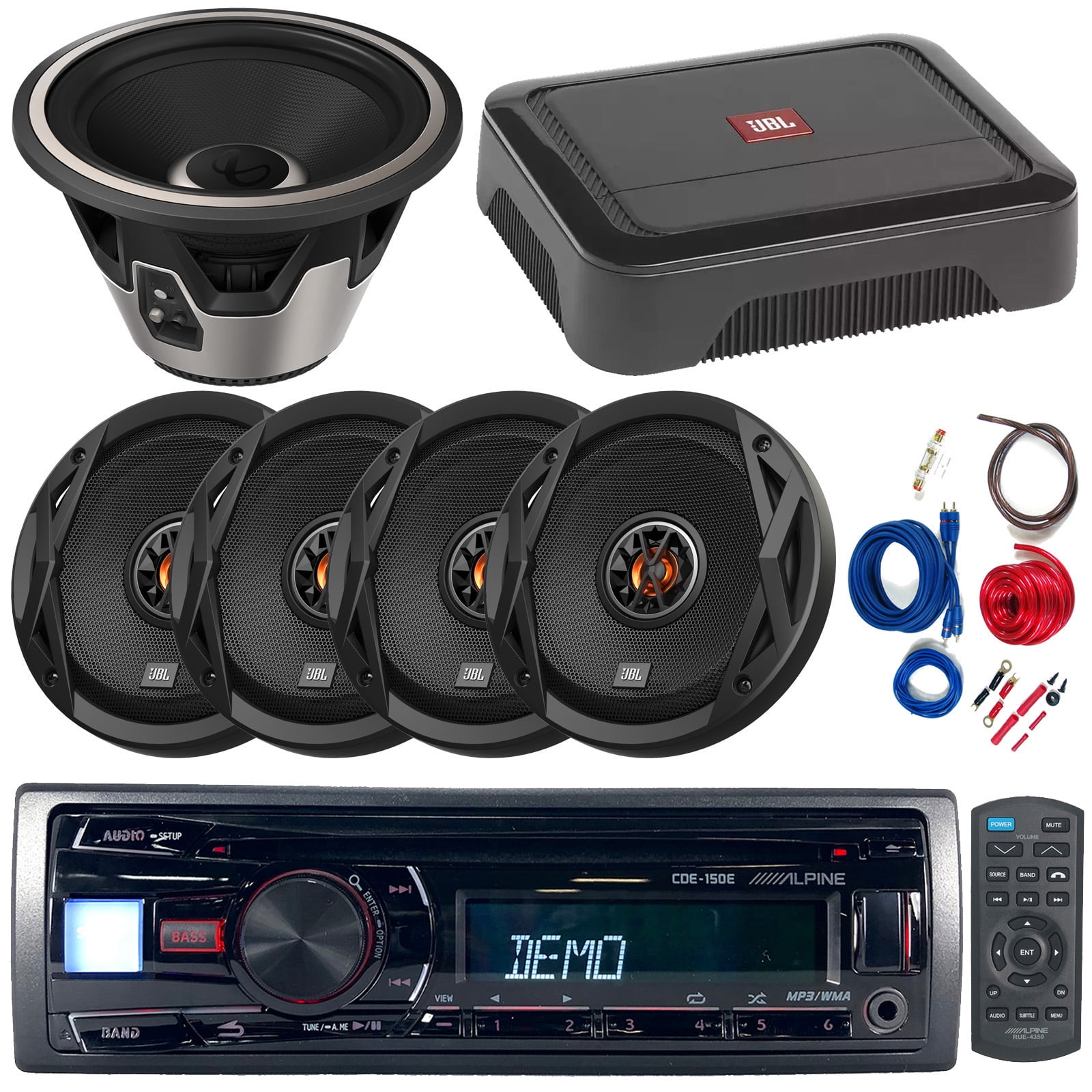 alpine amp and sub combo