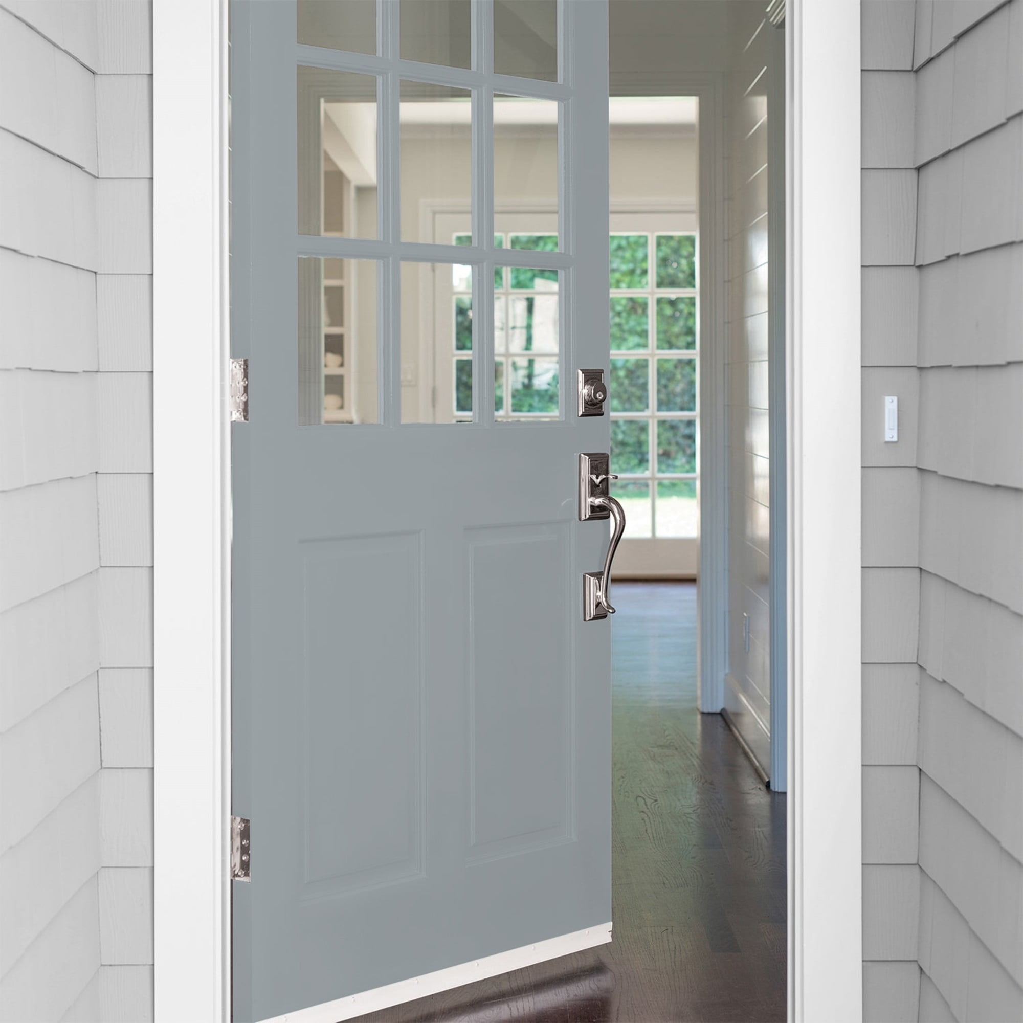 Glidden One Coat UFO / Gray Satin Exterior Paint with Primer, 1 Gallon