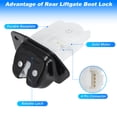 thumbnail image 4 of Actuador de bloqueo del pestillo trasero Unique Bargains 90502-CY00A para Nissan Pathfinder 2009-2012 para Nissan Quest 2011-2017 Actuador de bloqueo de la puerta trasera 90502CY00A/NI1911106C 4 pines, 4 of 7