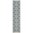thumbnail image 2 of SAFAVIEH Outdoor LND176M Linden Collection Blue / Creme Rug, 2 of 7