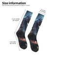 thumbnail image 2 of Naloa Urban Mechanical Dragon Thigh High Socks Extra Long Stretchy Sock Women Over Knee High Opaque Stocking Daily Wear, 2 of 6