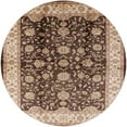 thumbnail image 1 of Ahgly Company Indoor Round Mid-Century Modern Red Brown Oriental Area Rugs, 8' Round, 1 of 6