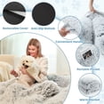 thumbnail image 5 of TUAREX Human Dog Bed for Adults, 76"x46"x10" Large Human Size Dog Bed, Removable Cover, Washable, Waterproof, Orthopedic Design, Light Grey, 5 of 7