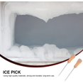 thumbnail image 3 of 2PCS Stainless Steel Ice Picks with Safety Wooden Handle for Kitchen or Bar, 9. 4 Inch Ice Picks for Breaking Ice in Kitchen, 3 of 5