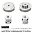 thumbnail image 4 of Uxcell Timing Pulley 20&60 Teeth 5mm Bore Synchronous Wheel with Belt and Wrench for 3D Printer, CNC Machine, 4 of 6