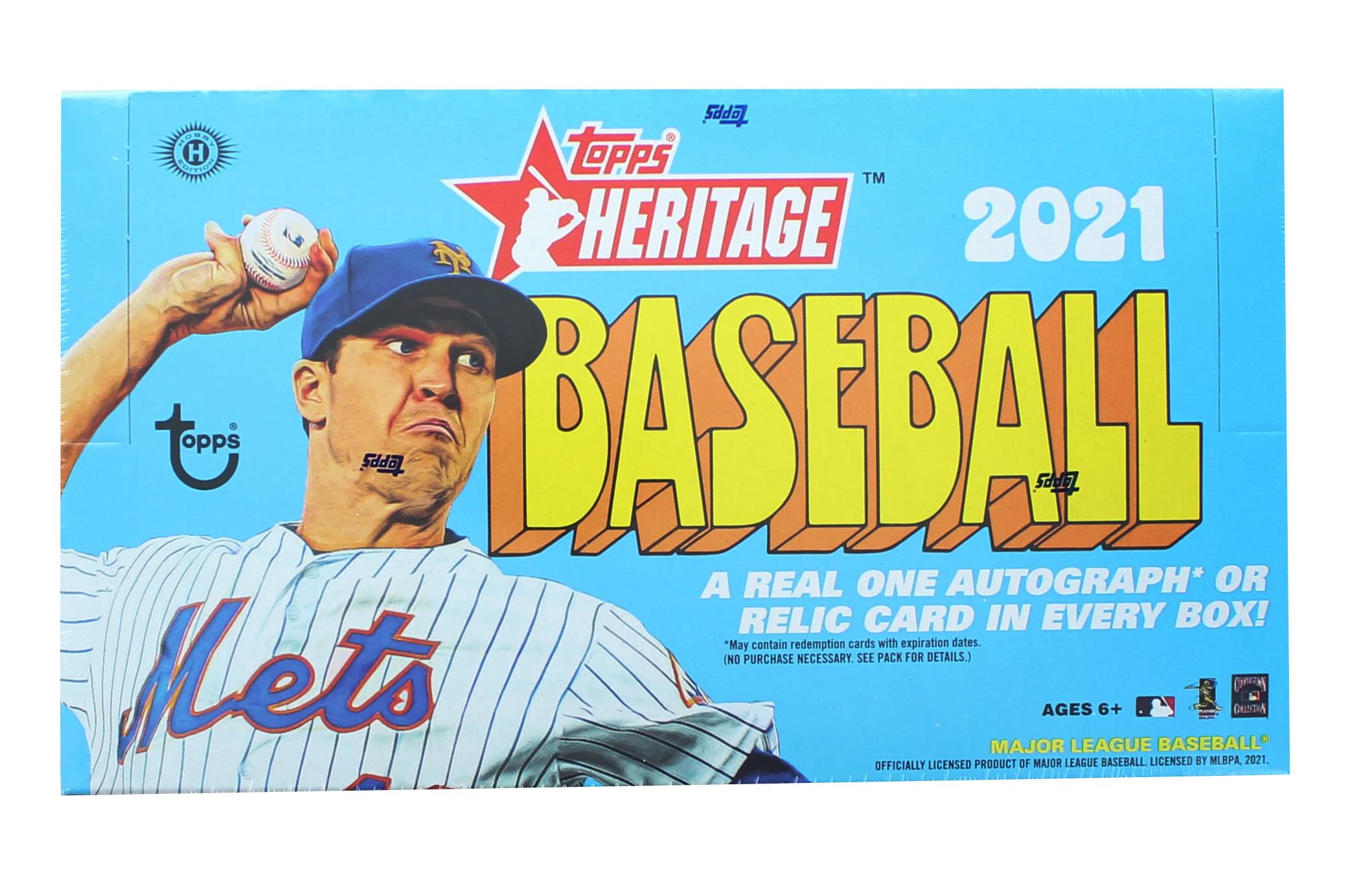 MLB 2021 Baseball Topps Heritage Hobby Box | 24 Packs