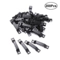 thumbnail image 1 of 200pcs Double Hole Picture Photo Frame Tooth Hooks Hangers Frame Accessories (Black), 1 of 9