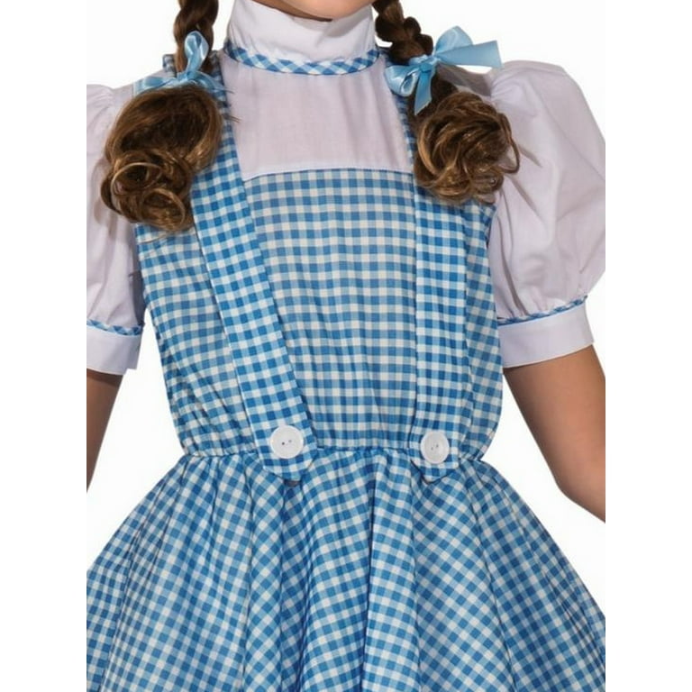 dorothy dress cute Rubies Wizard of Oz Dorothy Deluxe Halloween Costume Dress for Kids, Medium