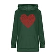 thumbnail image 4 of Oplxuo Women Hoodies Cute Heart Printed Long Sleeve Hooded Sweatshirt Casual Travel Outfits with Pocket, 4 of 5