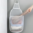 thumbnail image 7 of Shoreew Hanging Laundry Bag Large Capacity Foldable Design Breathable Mesh Fabric Multi-Purpose Clothes Storage Laundry Bag, 7 of 7