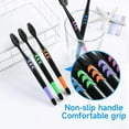 thumbnail image 3 of PremiumBamboo Charcoal ToothbrushBiodegradableOrganic e Charcoal FreeSoft, 3 of 8