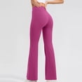 thumbnail image 6 of REALiKUN Women's Bootcut Yoga Pants High Waist Workout Bootleg Yoga Pants 4 Way Stretch Flare Leggings Pants, 6 of 8
