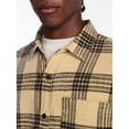 thumbnail image 4 of No Boundaries Boxy Fit Grunge Flannel Shirt with Long Sleeves, Men's XS-4XLT, 4 of 5