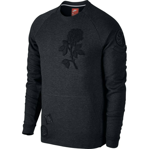 Nike Sportswear Tech Fleece Men's Crew Sweatshirt Grey-Black - Walmart.com