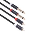 thumbnail image 2 of 2 RCA A Doble Conector 6 35 Cable Audio Mezclador Amplificador Adaptador, 2 of 9