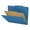 Blue, variant on 25 Pt. Pressboard Classification Folders, 2/5 Cut ROC Top Tab, Letter Size, 1 Divider, Yellow (Box of 10)