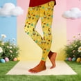thumbnail image 4 of Shadoumai Easter High-Waisted Yoga Pants for Women Cute Rabbit Leggings Long Leggings for Sport Running, 4 of 4