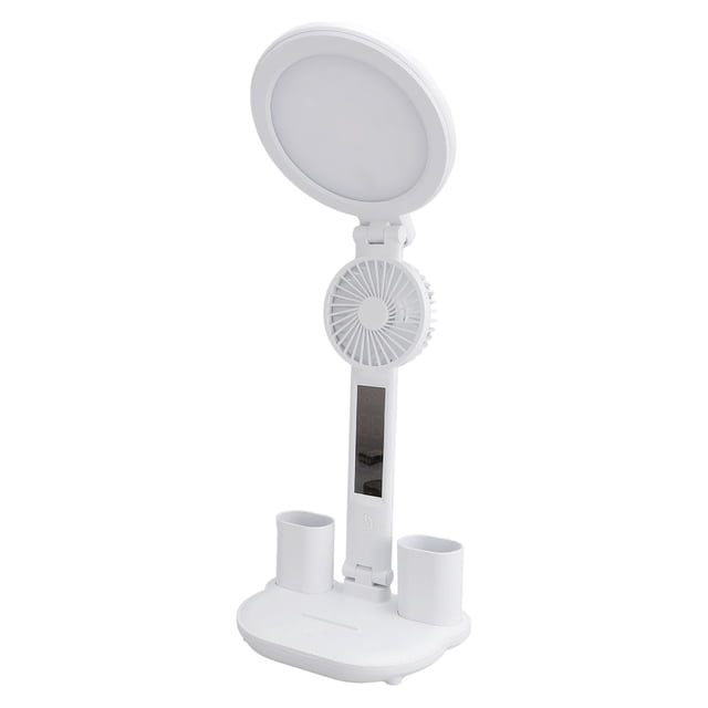 Lámpara De Mesa Con Carga USB, Lámpara De Escritorio, Soporte Para Bolígrafo Regulable De Forma Continua, Reloj De Control Táctil Para Lectura