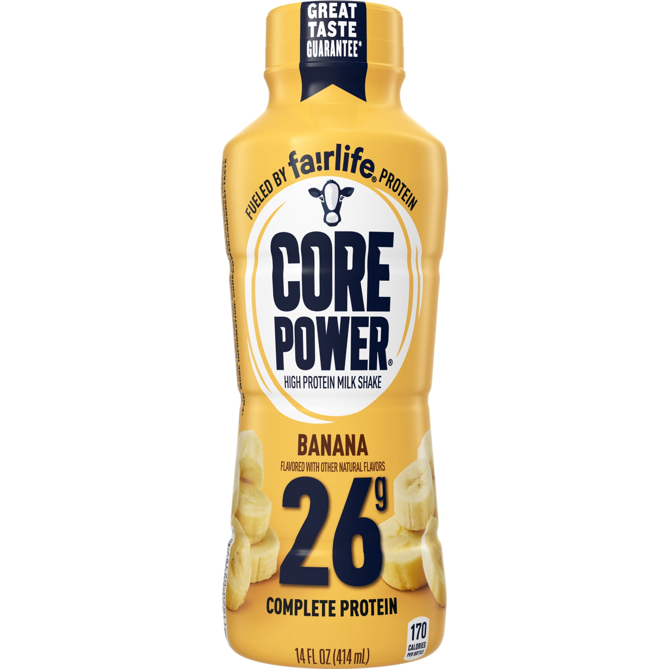Core Power Complete Protein by Fairlife, 26G Banana Protein Shake, 14 fl oz