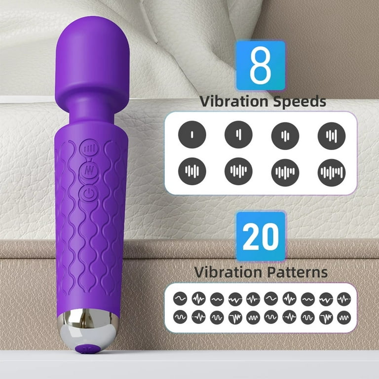 Centerl Wand Massager Vibrator with 8 Speeds 20 Vibration Modes Adult Sex Toys for Women-Purple - Walmart.com Centerl Wand Massager Vibrator with 8 Speeds 20 Vibration Modes Adult Sex Toys for Women-Purple - Walmart.com