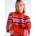 thumbnail image 4 of Free Assembly Women's Fair Isle Sweater with Puff Sleeves, Midweight, Sizes XS-XXL, 4 of 6