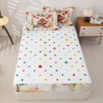 thumbnail image 4 of Erosebridal Rustic Piglet Zipper Full Size Comforter Sets with Fitted Sheet and 2 Pillowcases,Pastel Flower Print Zipper Bedding Set,Pink Purple Green,Reversible, 4 of 6
