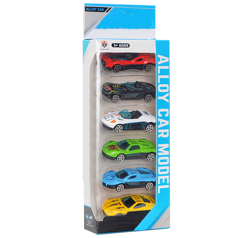 Pack of 4 Kids Die Cast Metal Racing Cars Mini Car Boys Toy Gift 1:64 Scale