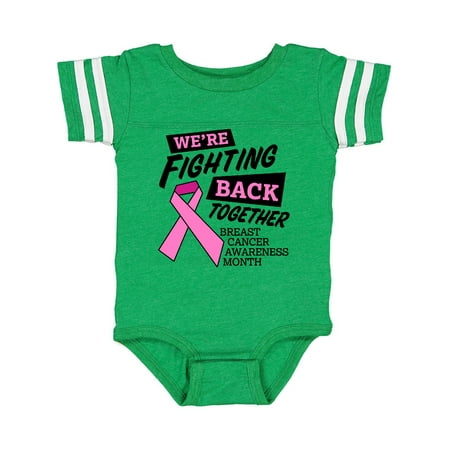 

Inktastic We re Fighting Back Together- Breast Cancer Awareness Month Gift Baby Boy or Baby Girl Bodysuit