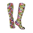 thumbnail image 4 of Daiia Sports Socks Colorful Bulldog Printed Novelty Crew Socks for Men Women Knee High Socks Cotton Socks Soft & Breathable Support Unisex Socks, 4 of 9