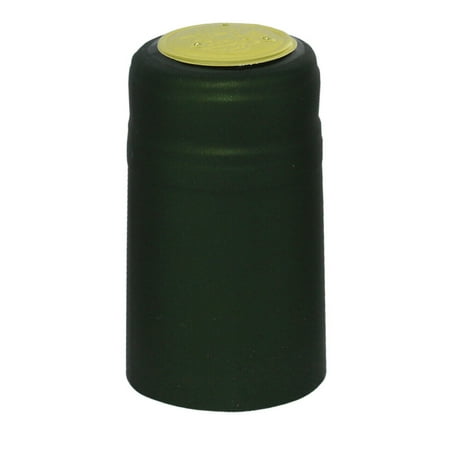 

METALLIC SOLID GREEN PVC SHRINK CAPSULES 12 Pack