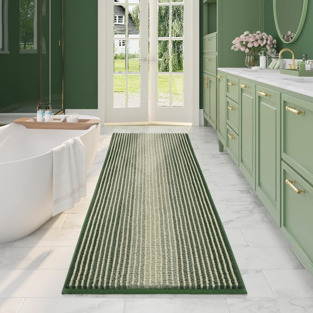 Alfombra de baño BSICPRO, tamaño grande, 56 x 152 cm, absorbente de agua
