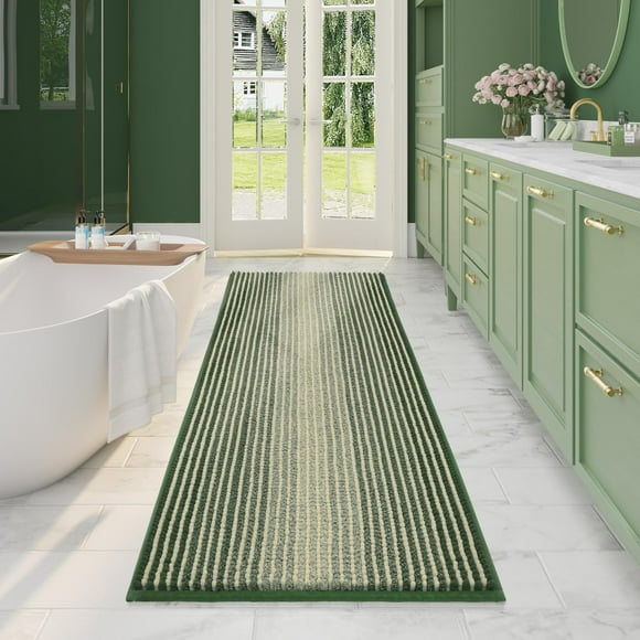 Alfombra de baño BSICPRO, tamaño grande, 56 x 152 cm, absorbente de agua