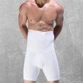thumbnail image 3 of Pantalones cortos con control de barriga para hombre, cintura alta, adelgazante, moldeador de cuerpo, levantador de glúteos, faja sin costuras para el vientre, 3 of 7