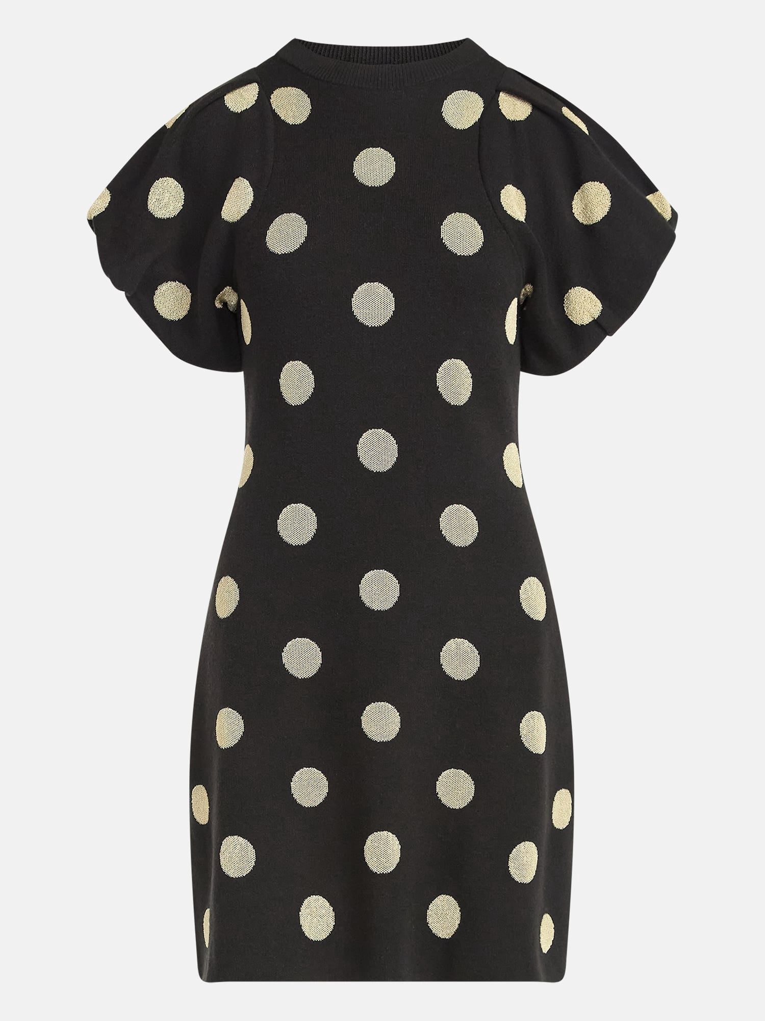 Scoop Women's and Women's Plus Sweater Dress with Puff Sleeves, Sizes XS-4X
