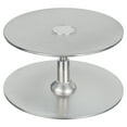 Door Hole Cover Plate, 25/8 in. Diameter, Satin Nickel