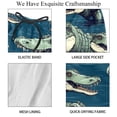 thumbnail image 4 of luoweisi Men's Beach Shorts Quick Dry Swim Trunks with Mesh Lining Crocodile L, 4 of 5