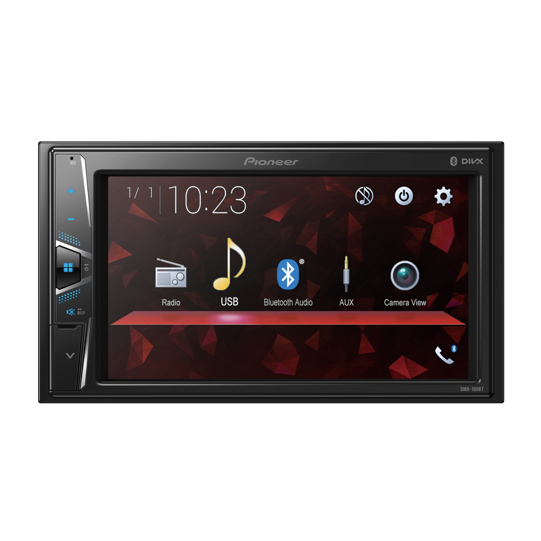 Pioneer DMH-100BT 6.2" - WVGA Display, Built-in Bluetooth - Digital Media Receiver