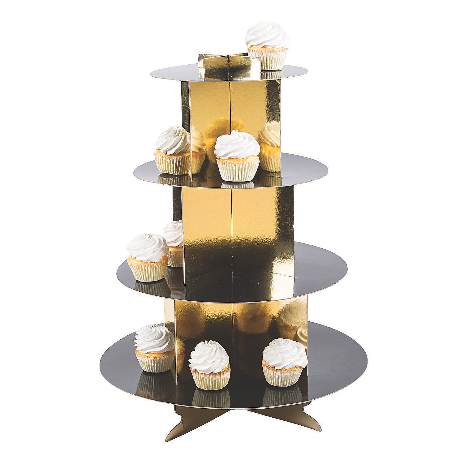 Black/Gold Cupcake Stand Party Supplies 1 Piece