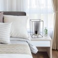 thumbnail image 6 of Elegant Designs Large Exposed Glass And Metal Table Lamp, Black, Smoke, 6 of 6