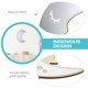 thumbnail image 4 of 1pc Children Room Acrylic Mirror Wall Stickers Moon Shape Mirror Wall Sticker, 4 of 4