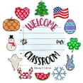 thumbnail image 3 of Hbdhejl Welcome To The Classroom Twelve Seasons Numbers Seasons Wall Front Door Garden Decoration Numbers Text, 3 of 9